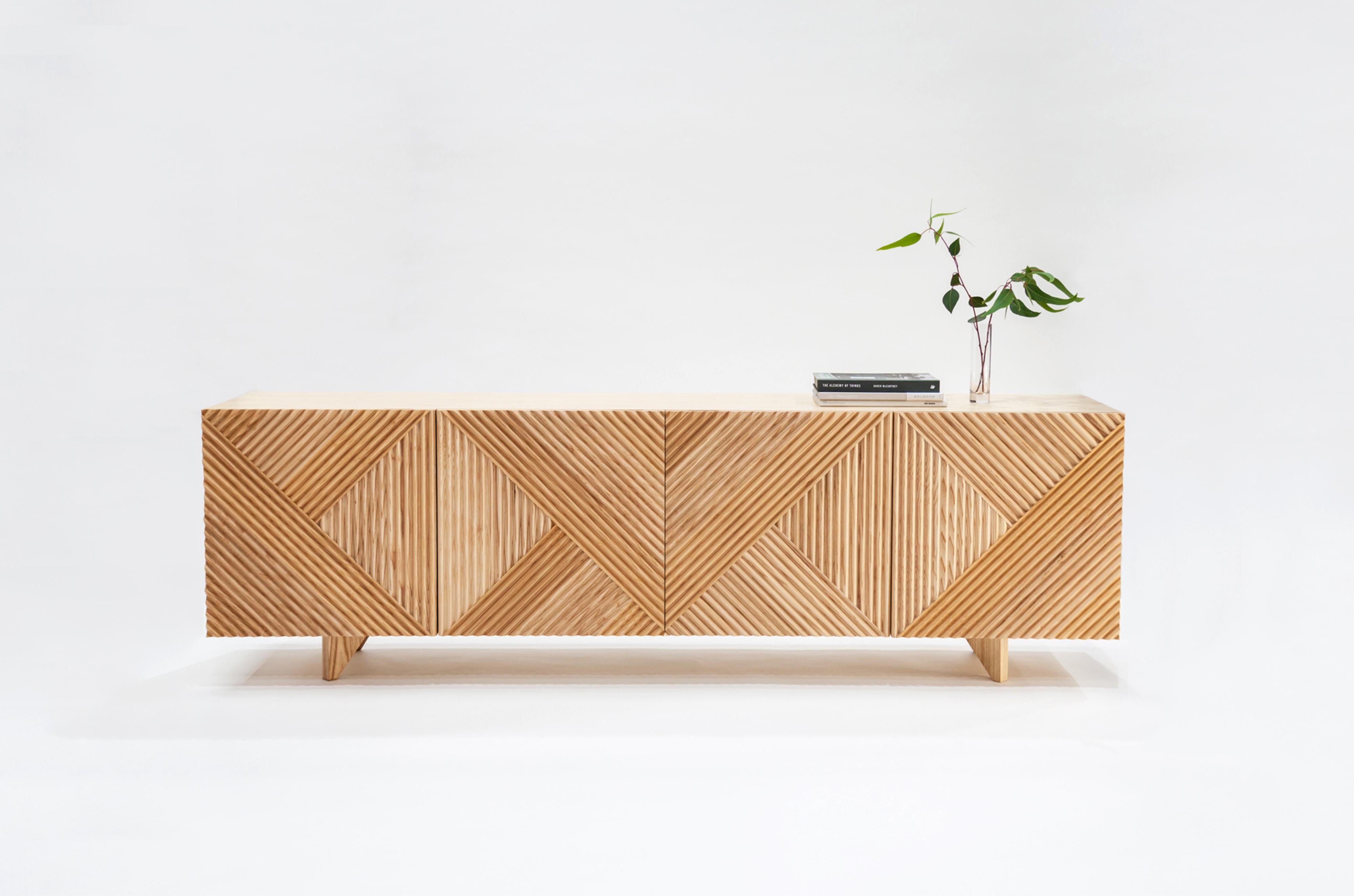 Ash Enzo sideboard by Rosanna Ceravolo
Dimensions: W 220 x D 46 x H 68 cm
Materials: Solid american ash fronts, polyurethane spray finish.
Also available in different dimensions and materials.


Rosanna Ceravolo is a Melbourne based architect