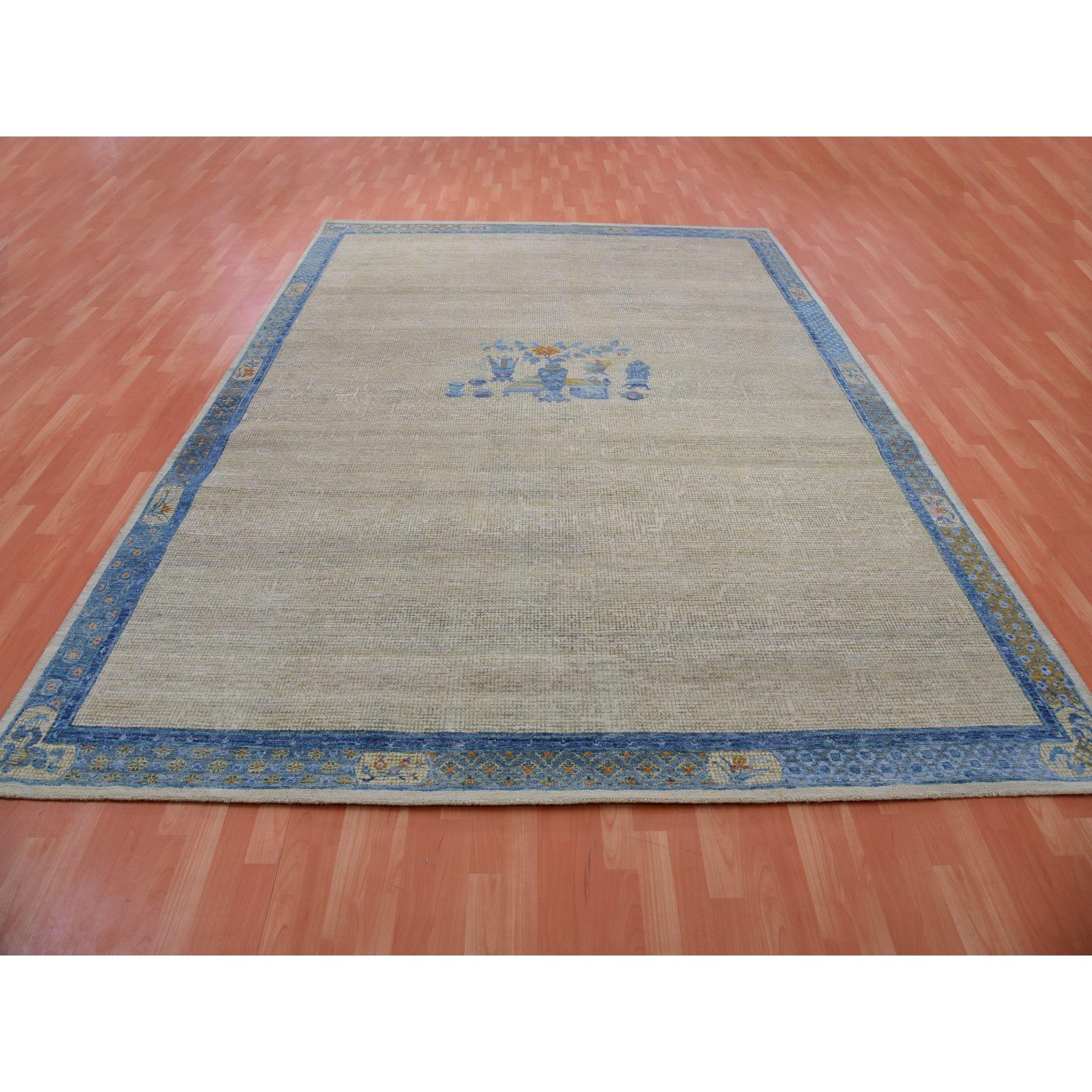 This fabulous Hand-Knotted carpet has been created and designed for extra strength and durability. This rug has been handcrafted for weeks in the traditional method that is used to make
Exact Rug Size in Feet and Inches : 9'1