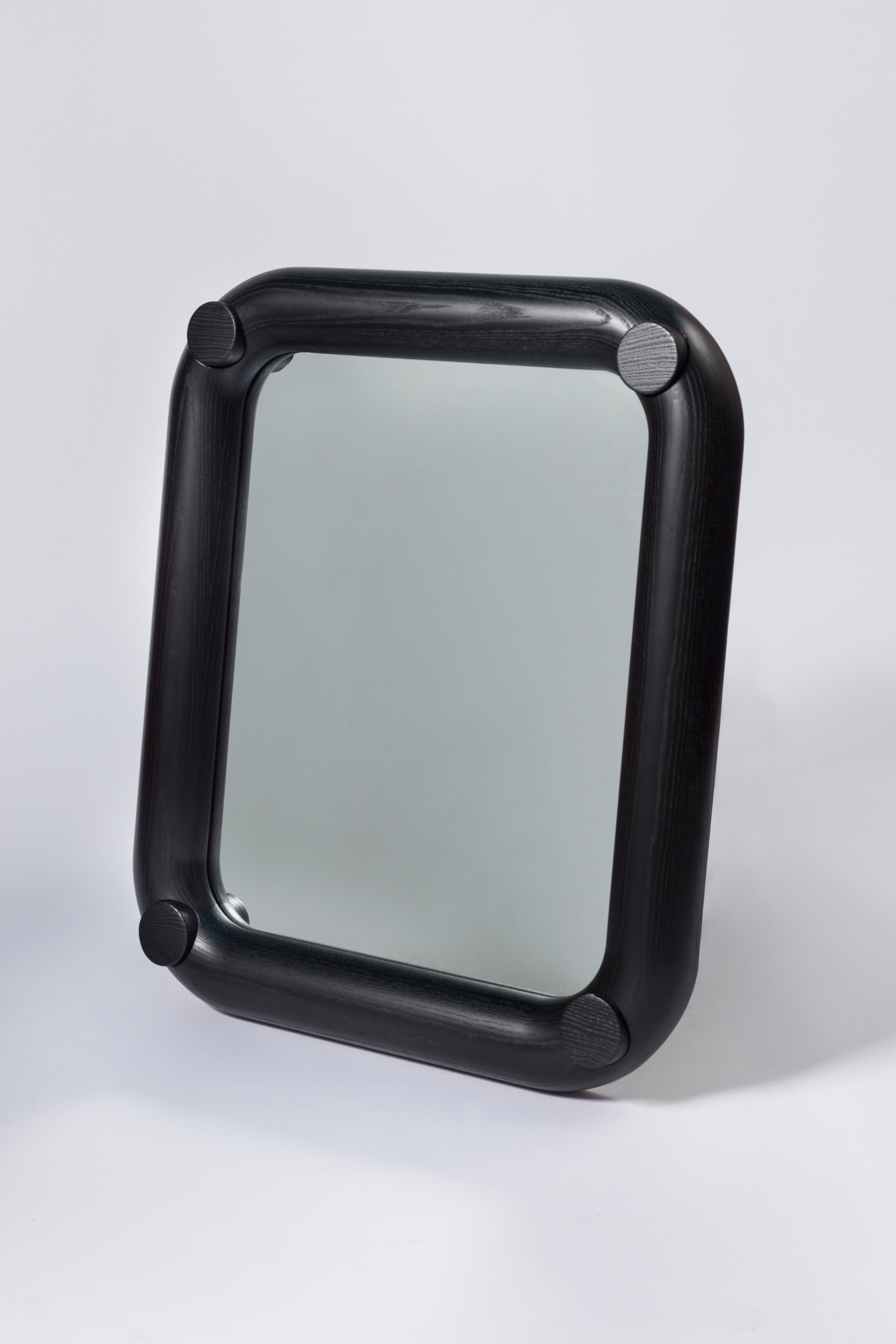 Post-Modern Ash Hardwood Mirror by BNF Studio For Sale