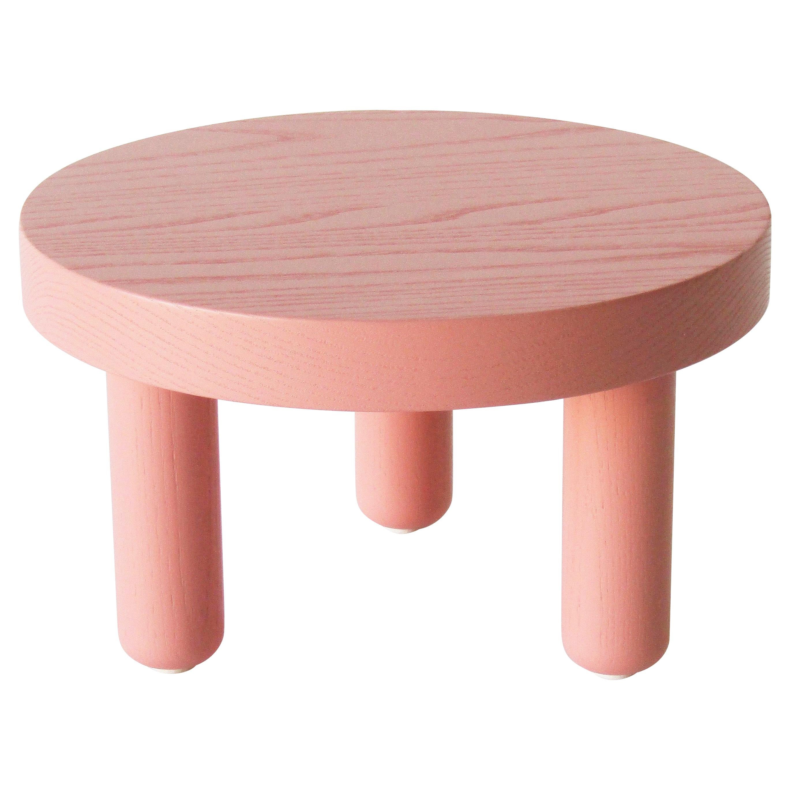 Ash Low Table in Rose For Sale