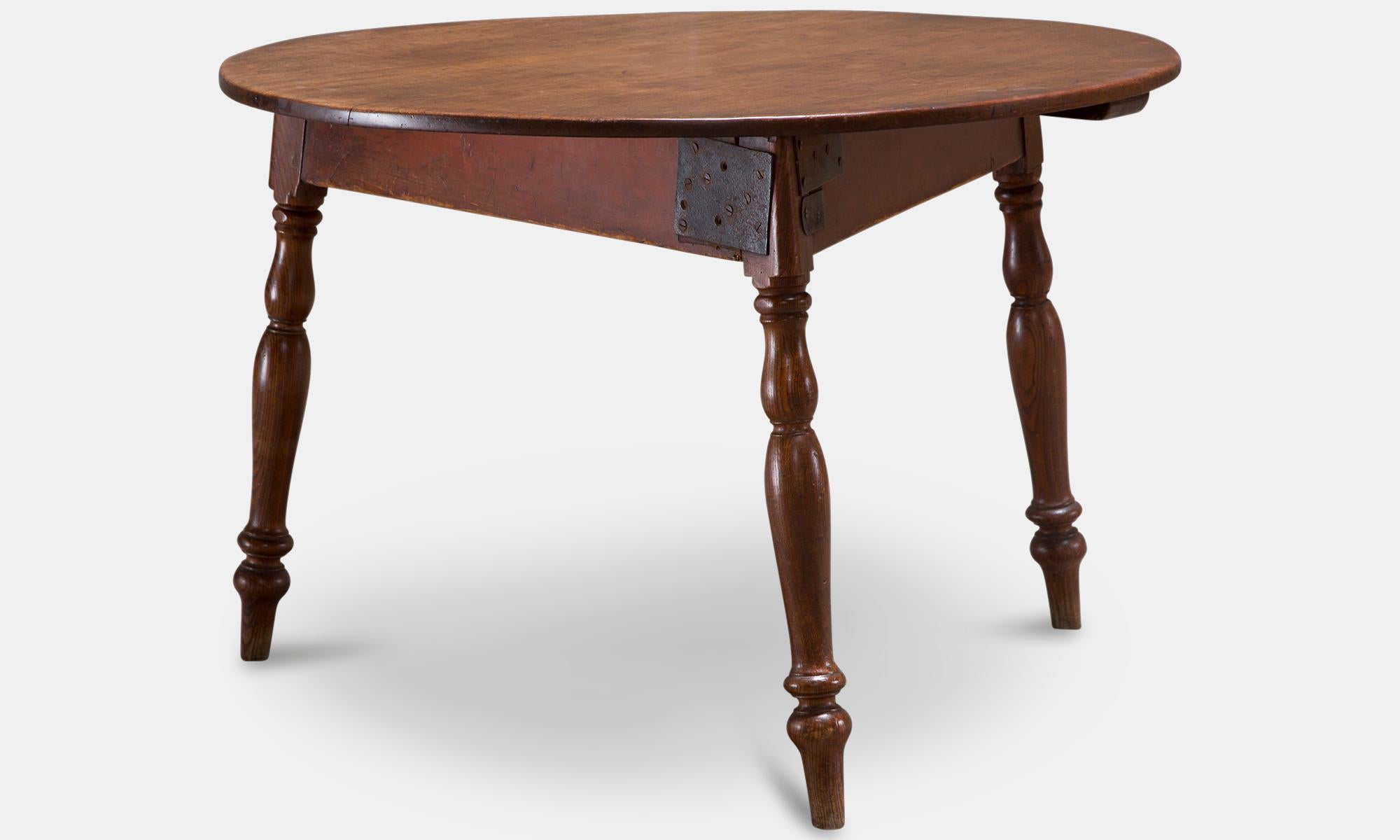 Victorian Ash & Mahogany Cricket Table, England, circa 1870