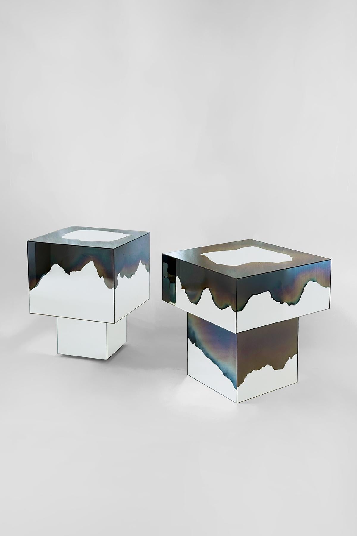 Turkish Ash Matryoshka Side Table by Homa For Sale