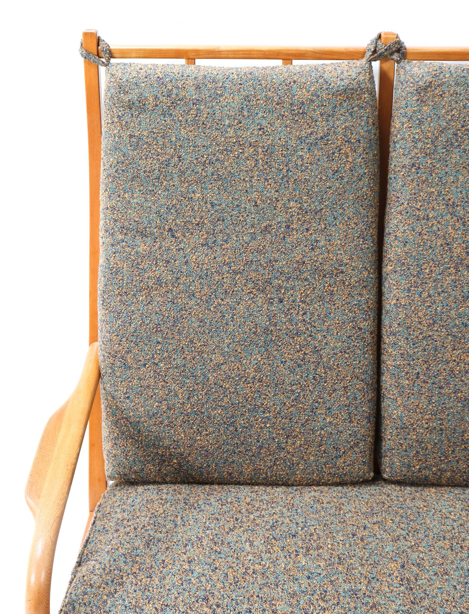 Ash Mid-Century Modern High Back Sofa by Frits Eschauzier Jr, 1967 en vente 4