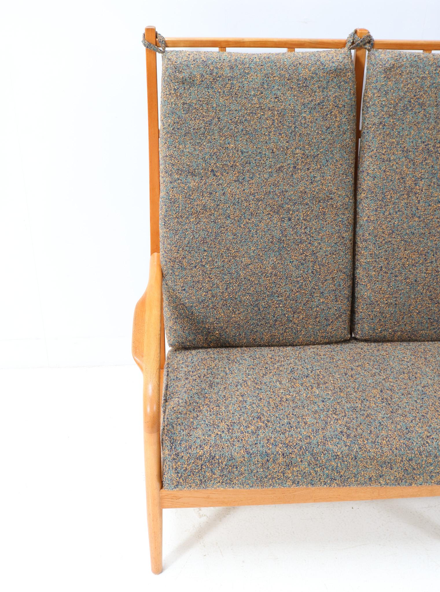 Ash Mid-Century Modern High Back Sofa by Frits Eschauzier Jr, 1967 en vente 2