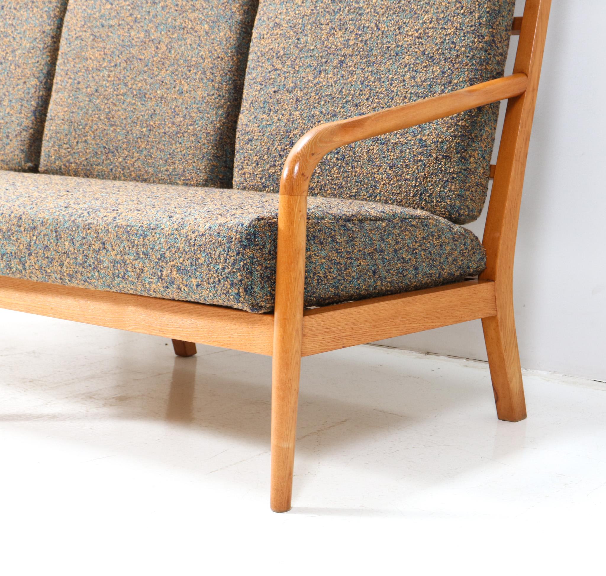 Ash Mid-Century Modern High Back Sofa by Frits Eschauzier Jr, 1967 en vente 3