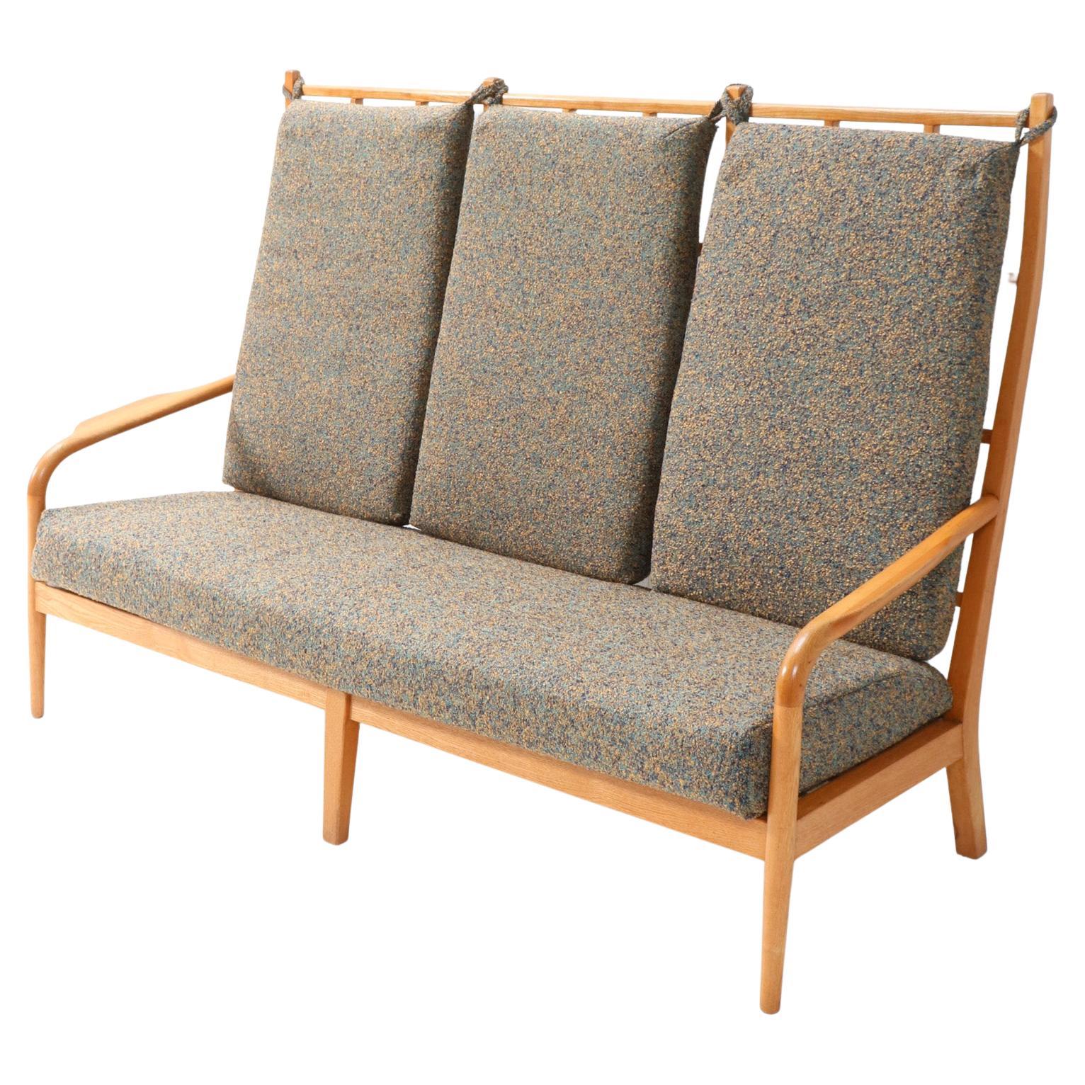 Ash MidCentury Modern High Back Sofa by Frits Eschauzier Jr, 1967 For