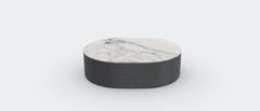 Ash Noir Calacata Vagli Waves Coffee Table L by Milla & Milli