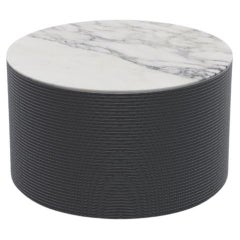 Ash Noir Calacata Vagli Waves Coffee Table M by Milla & Milli