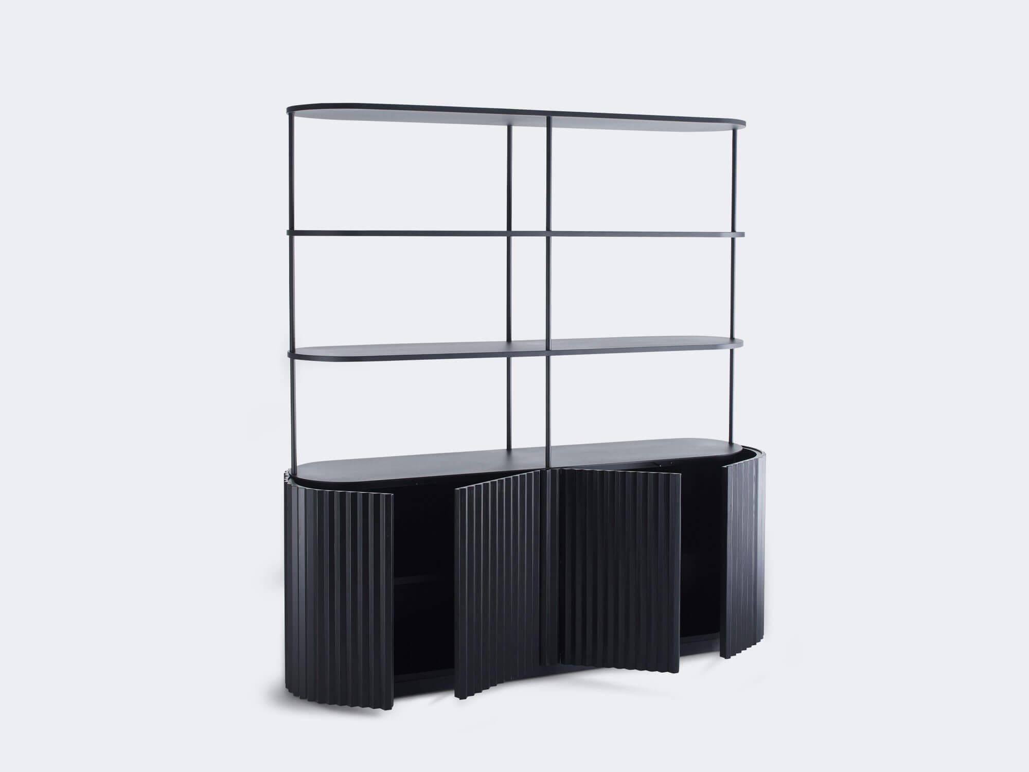 Croatian Ash Noir Eternel Bookcase by Milla & Milli For Sale