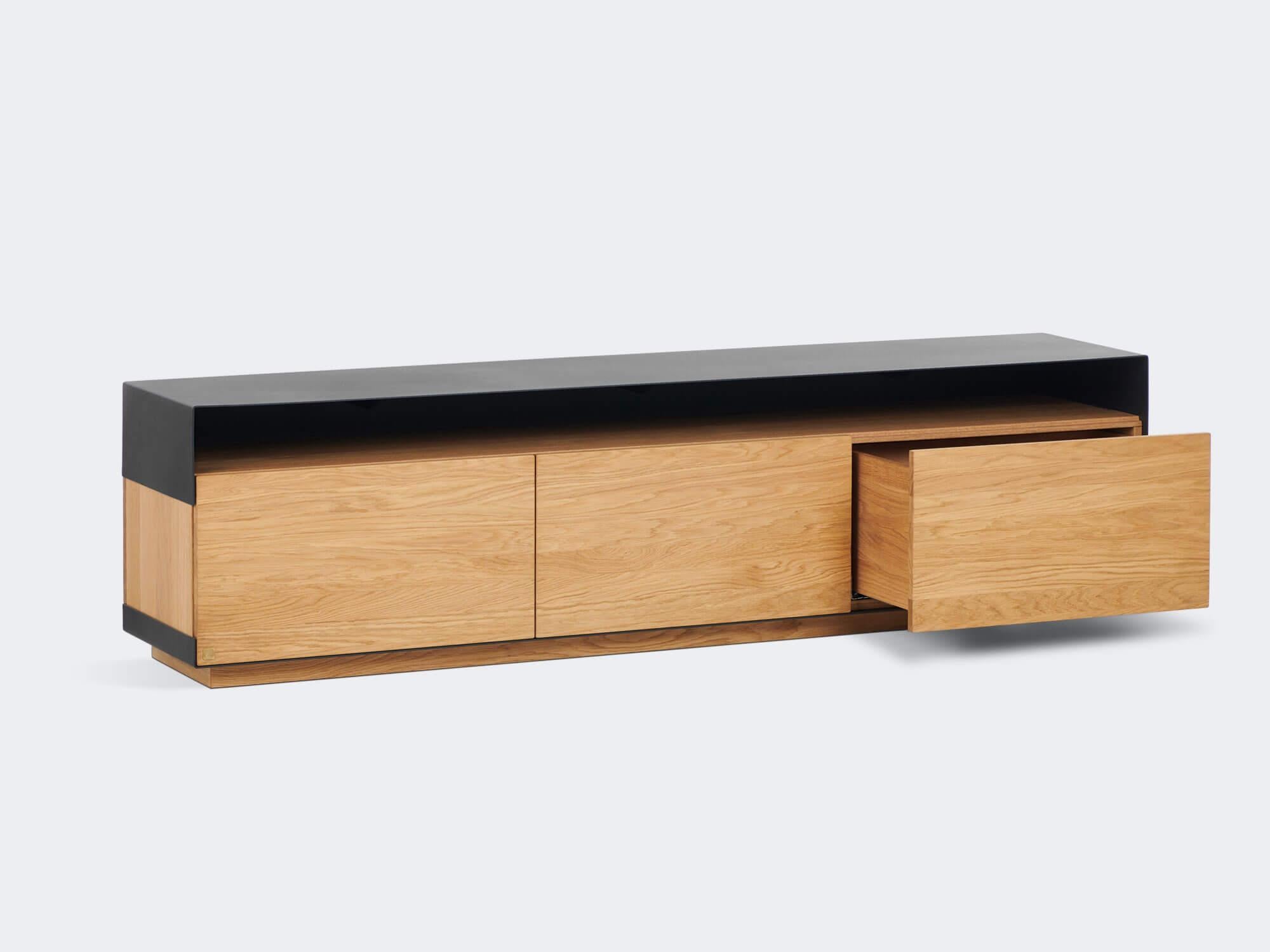 Ash Noir Frame Sideboard L by Milla & Milli In New Condition For Sale In Geneve, CH