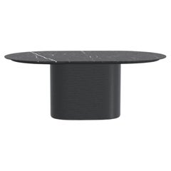 Ash Noir Nero Marquina Waves Dining Table L by Milla & Milli