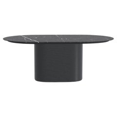 Ash Noir Nero Marquina Waves Table à manger M par Milla & Milli