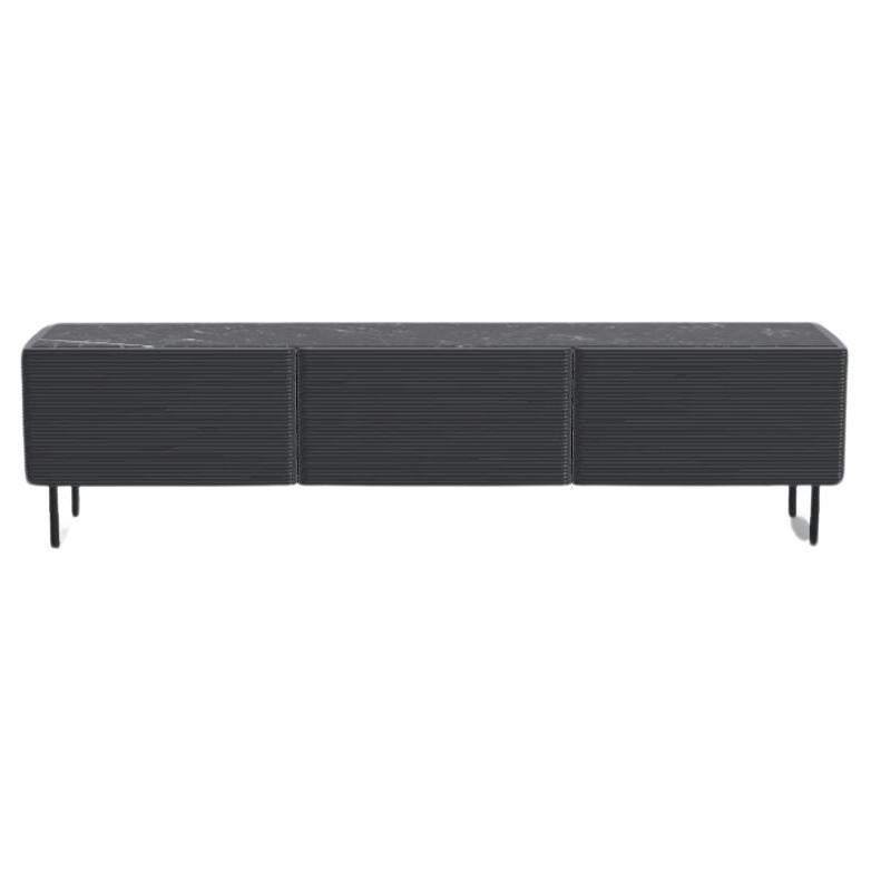 Asche Noir Nero Marquina Waves Sideboard M von Milla & Milli