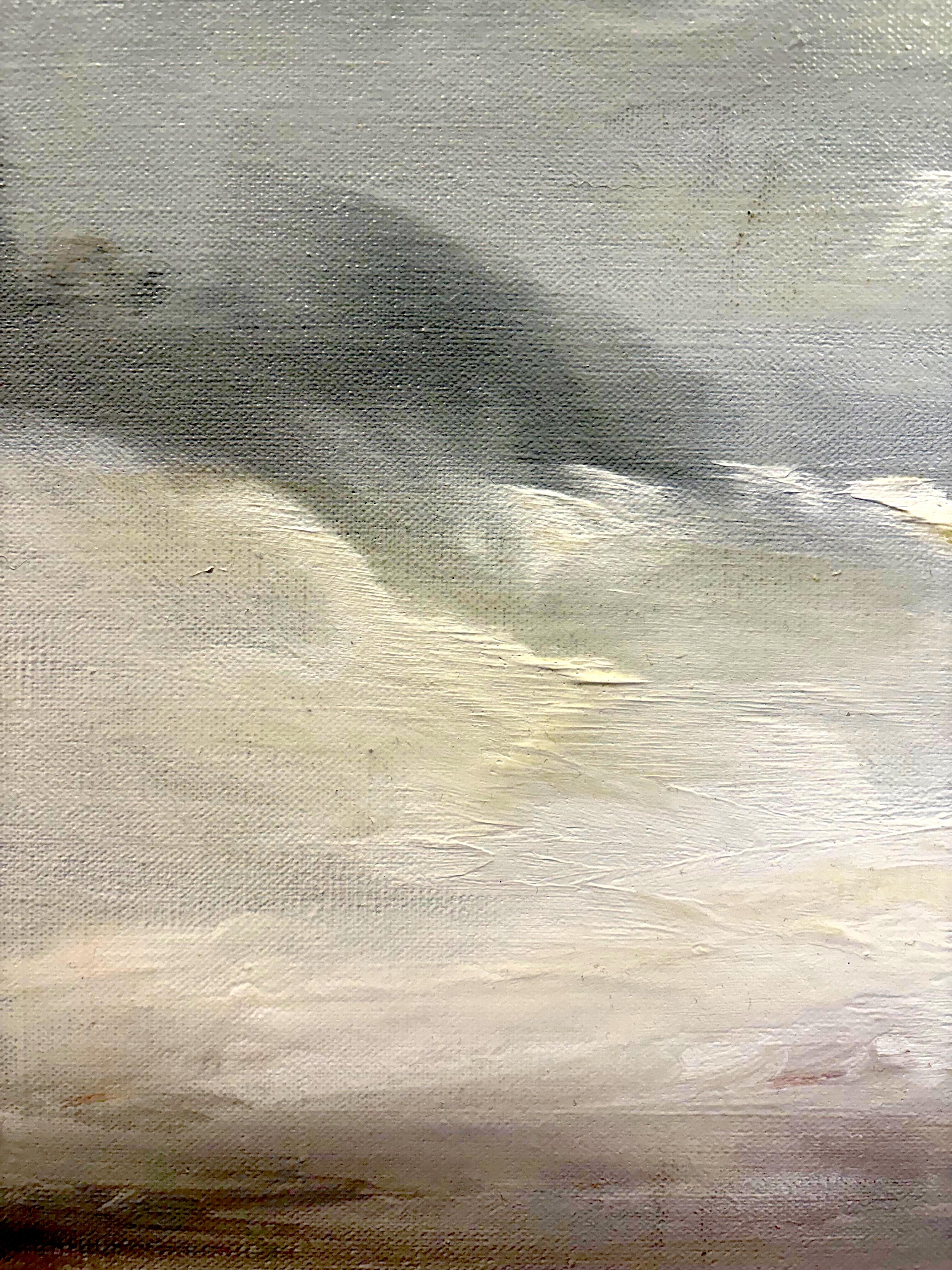 Südliche Dämmerung, Atmosphärische Landschaft Ölgemälde, 2025 im Angebot 1