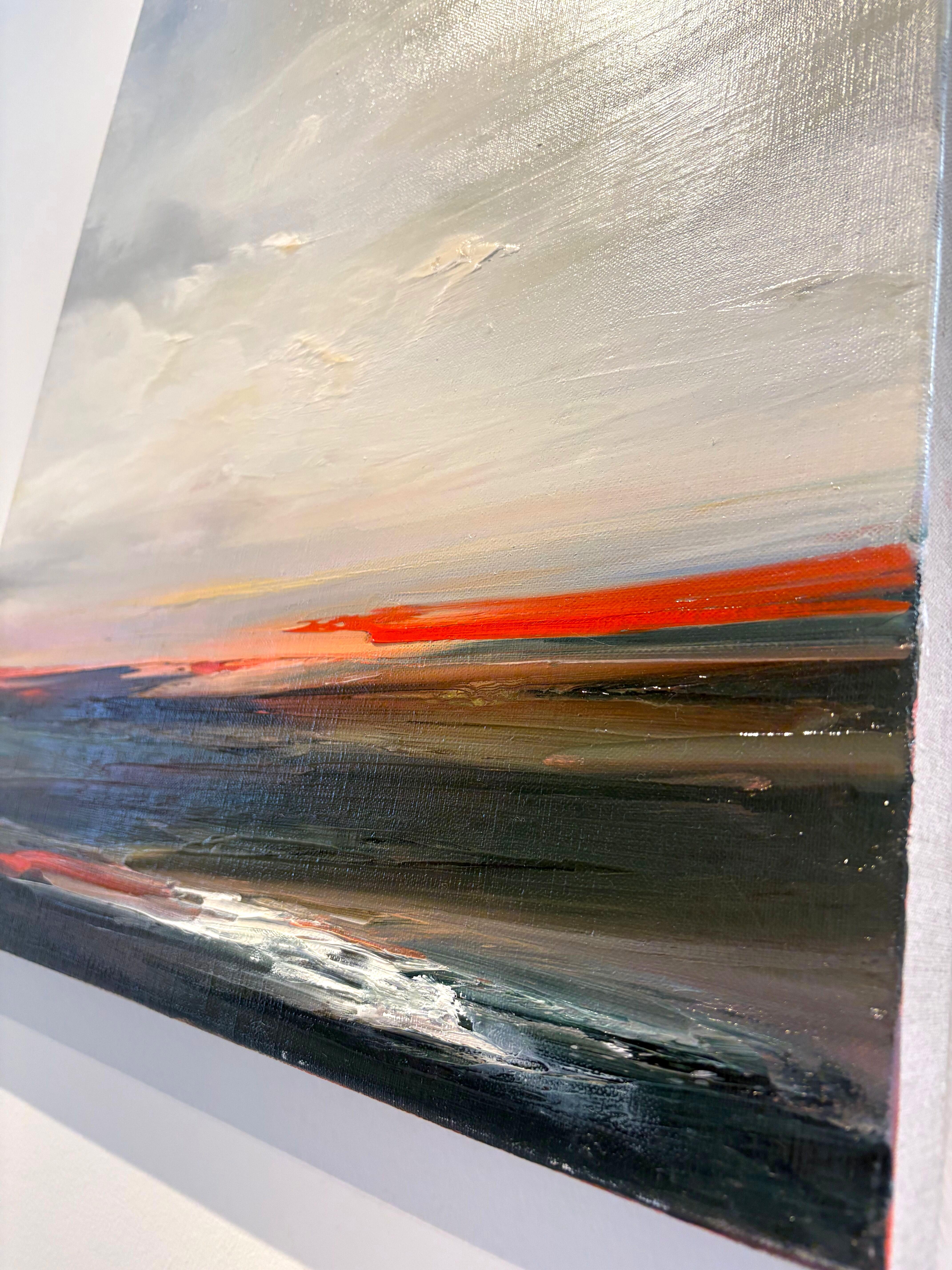 Südliche Dämmerung, Atmosphärische Landschaft Ölgemälde, 2025 im Angebot 3