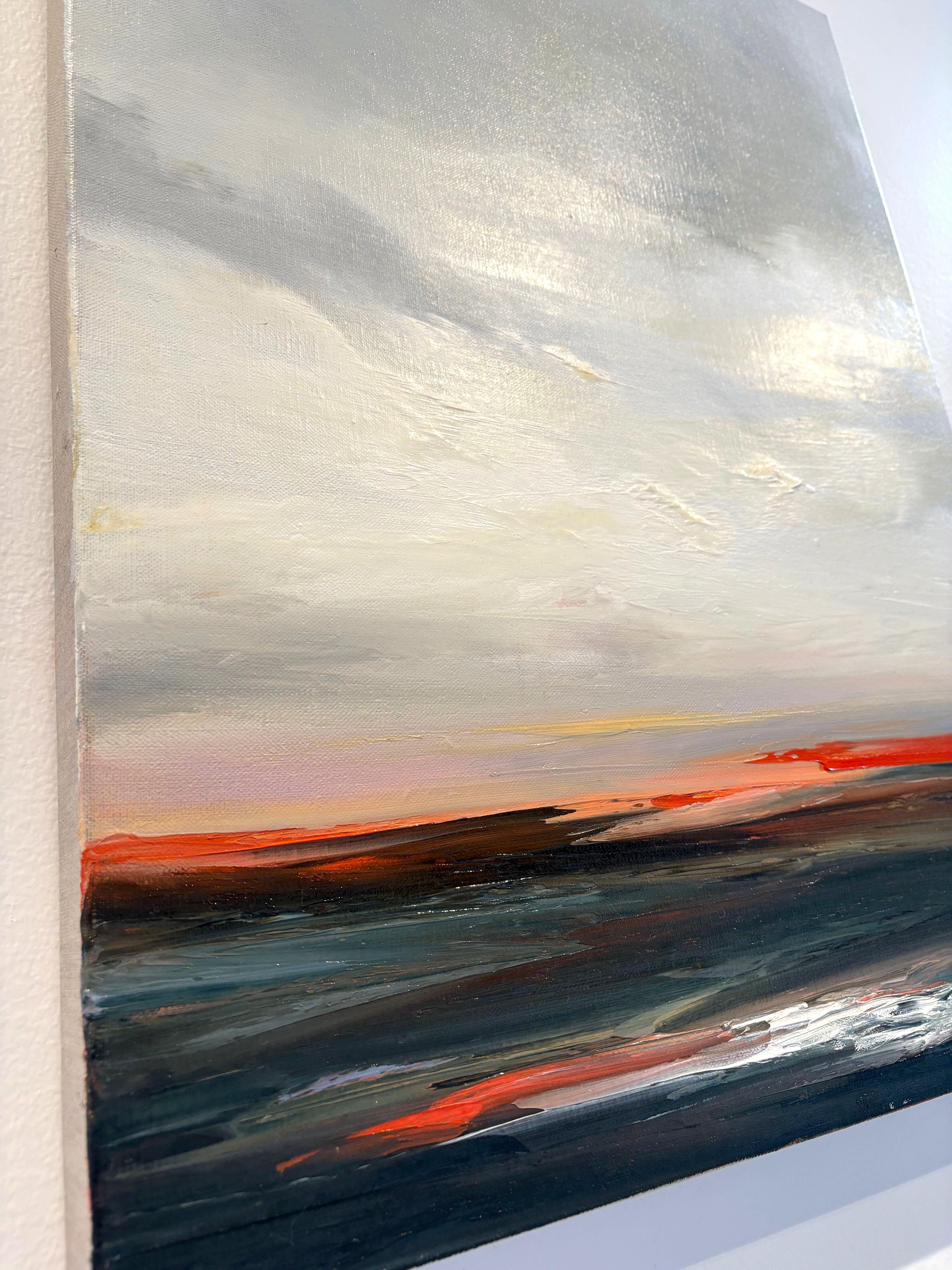 Südliche Dämmerung, Atmosphärische Landschaft Ölgemälde, 2025 im Angebot 4