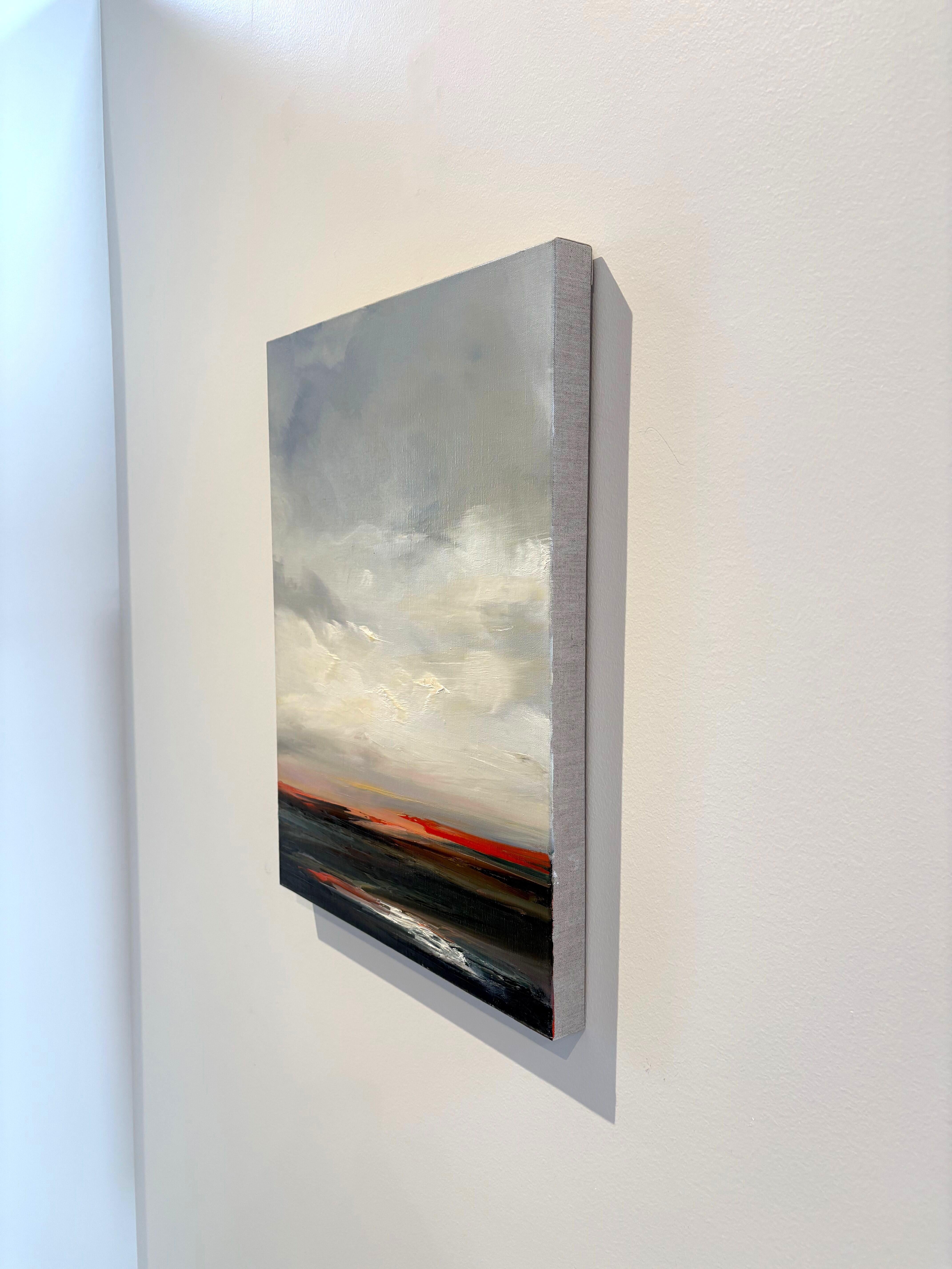 Südliche Dämmerung, Atmosphärische Landschaft Ölgemälde, 2025 im Angebot 5