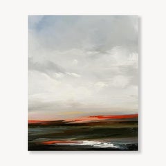 Südliche Dämmerung, Atmosphärische Landschaft Ölgemälde, 2025