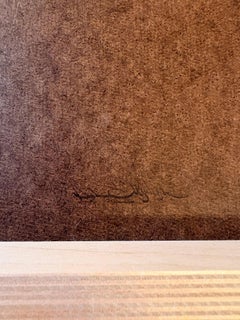 Tangerine Light, peinture à l'huile d'un paysage atmosphérique, 2025