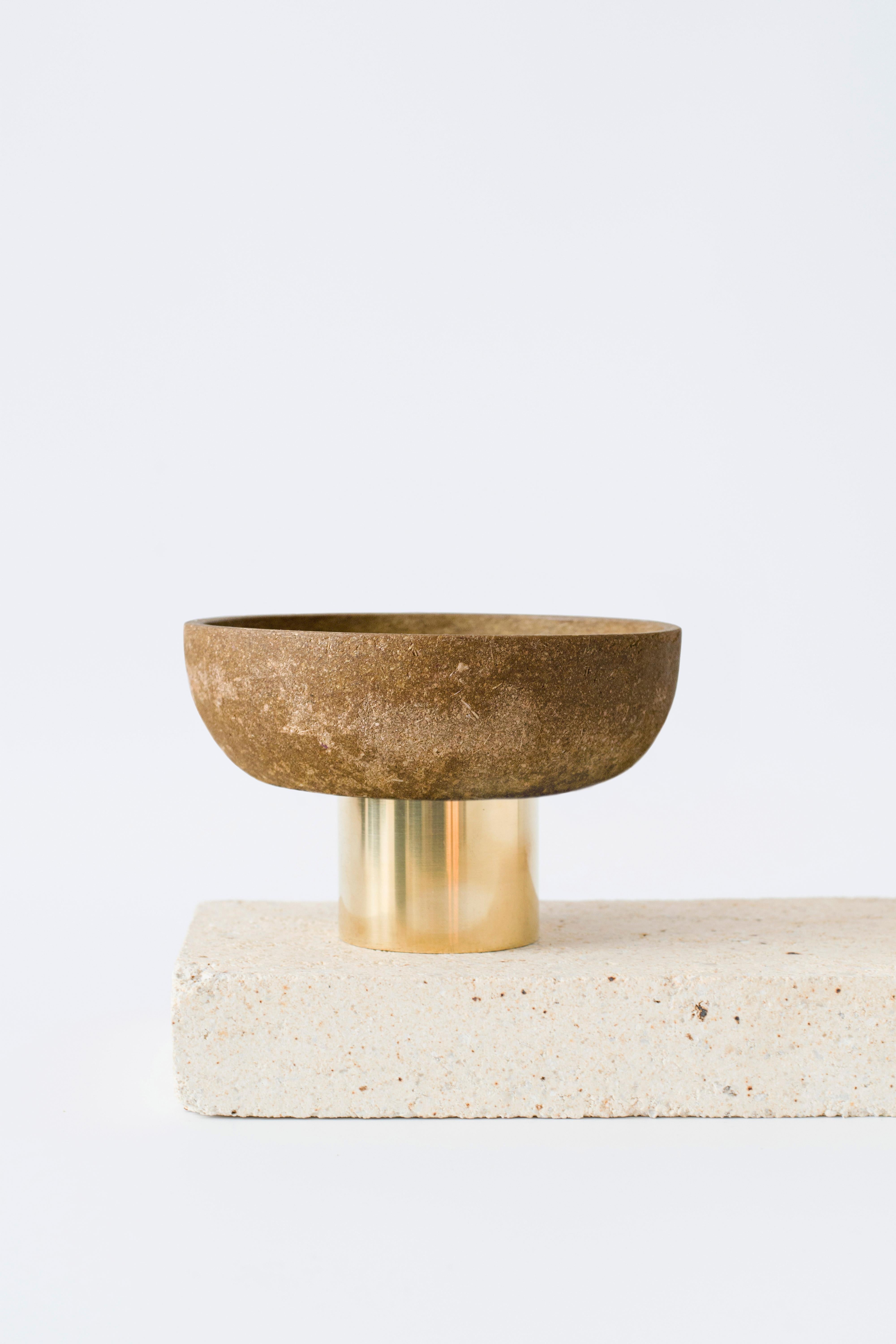 Ash candle holder by Evelina Kudabaite Studio
Handmade
Materials: ash, brass
Dimensions: H 7.5 x D 12 cm
Colour: ochre
Notes: for dry use

Since 2015, product designer Evelina Kudabaite keeps on developing and making GIRIA objects. Designer