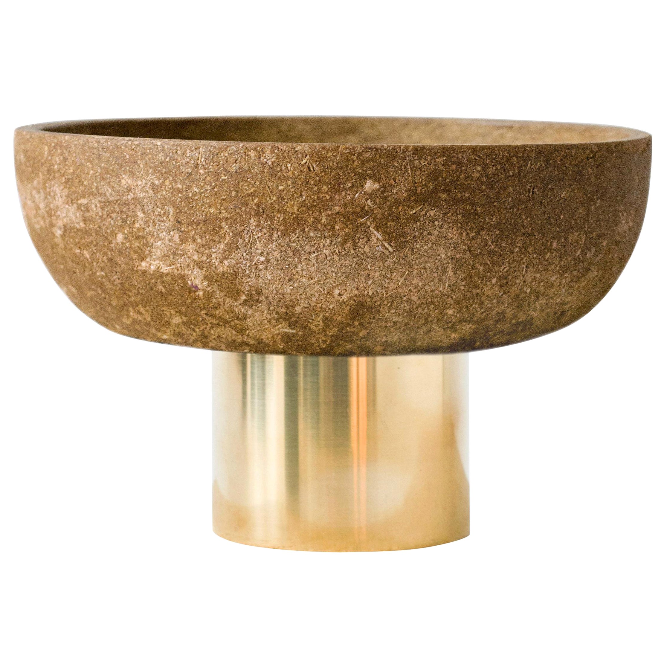 Ash Pedestal Bowl by Evelina Kudabaite Studio For Sale