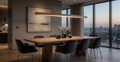 Lampe suspendue ASH - luminaire sculptural minimaliste et élégant fabriqué à la main