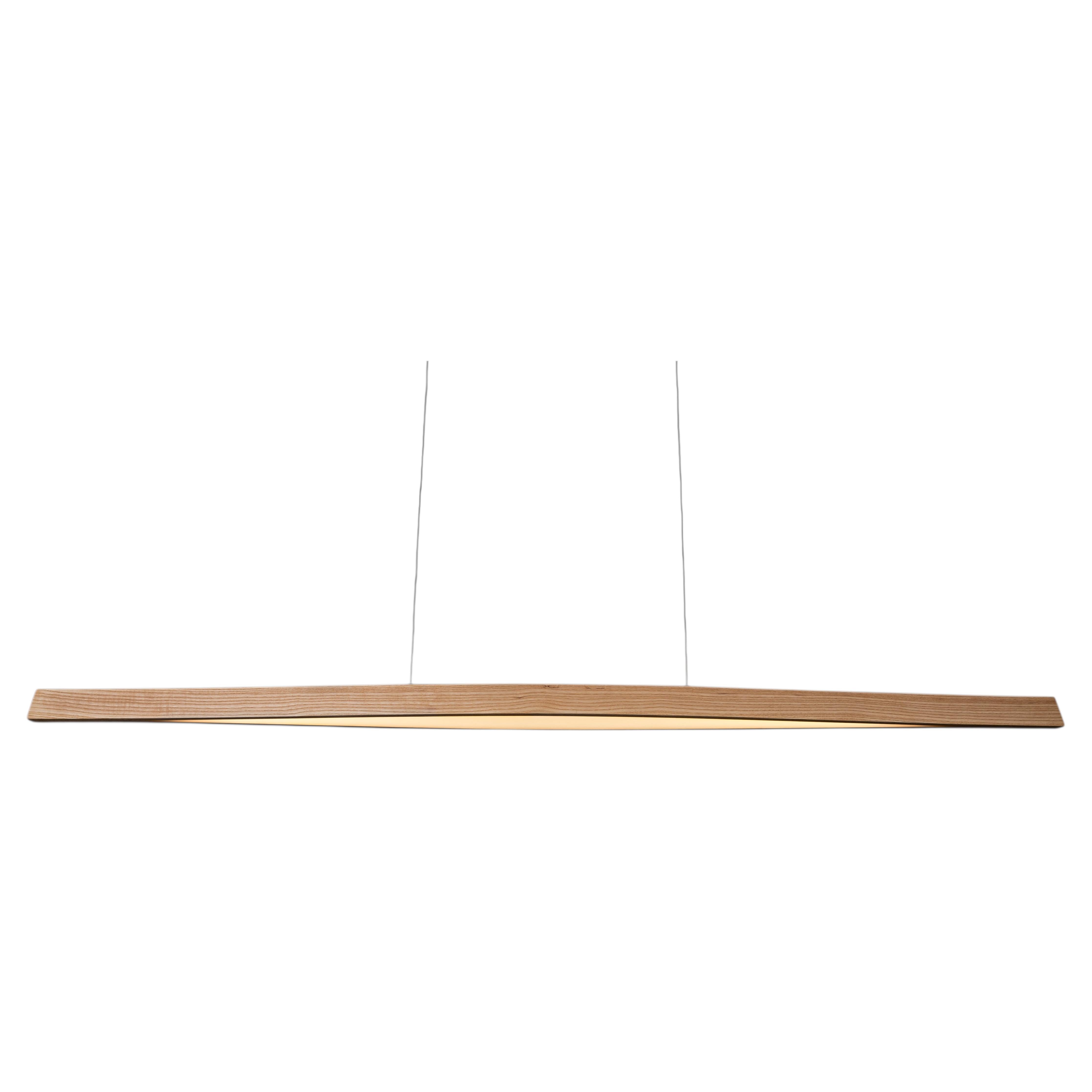 ASH pendant light- handcrafted sleek and minimalist sculptural lighting design For Sale