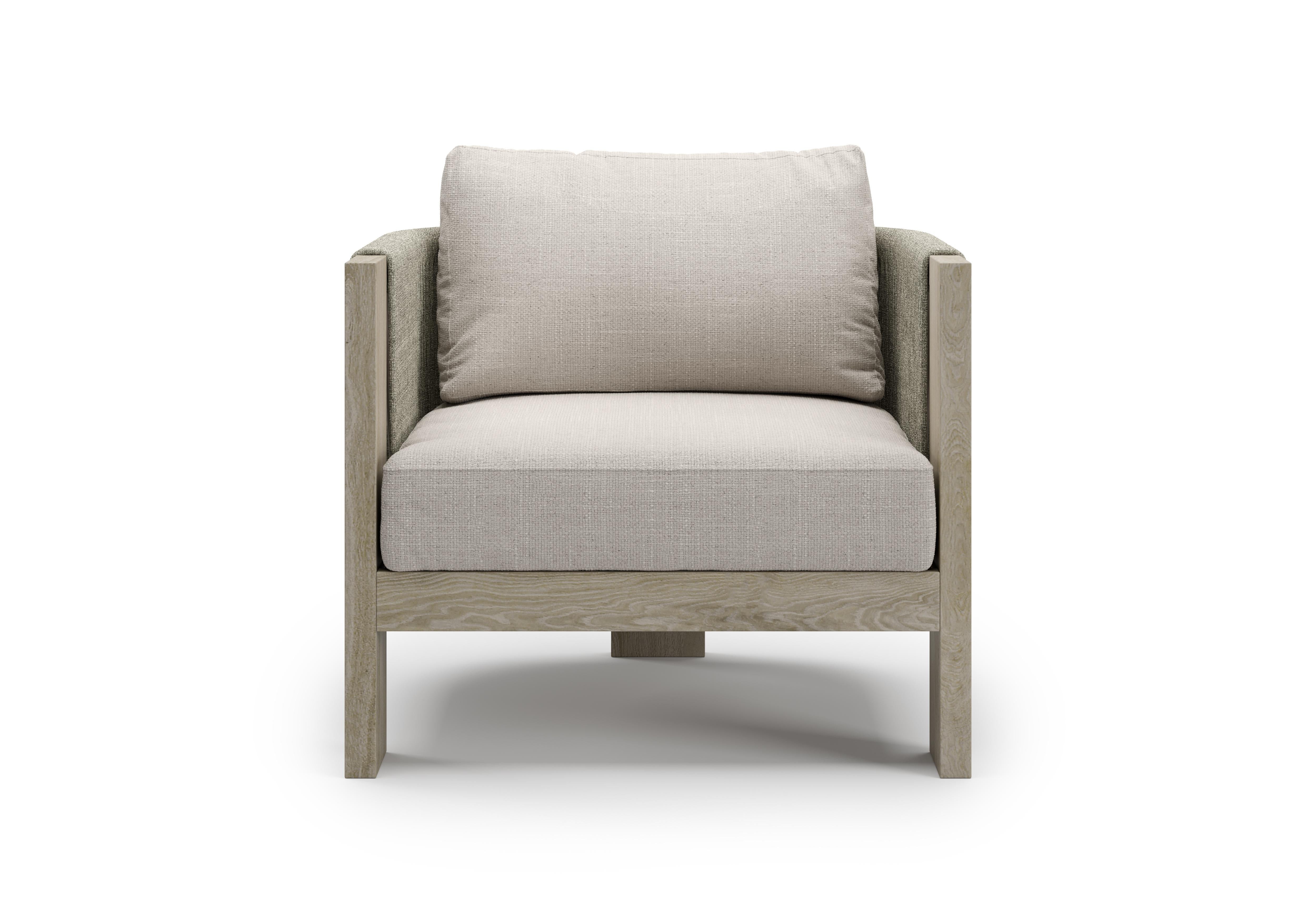 Ash Ralph Single Sofa by SNOC
Dimensions: W 80 x D 80 x H 65 cm.
Materials: Teak Wood, Acrylic Rope, Sunbrella Fabric. 


Ralph-ash Collection consists of a lounge set, dining table set, bar trolley, chaise lounge and coffee tables designed with