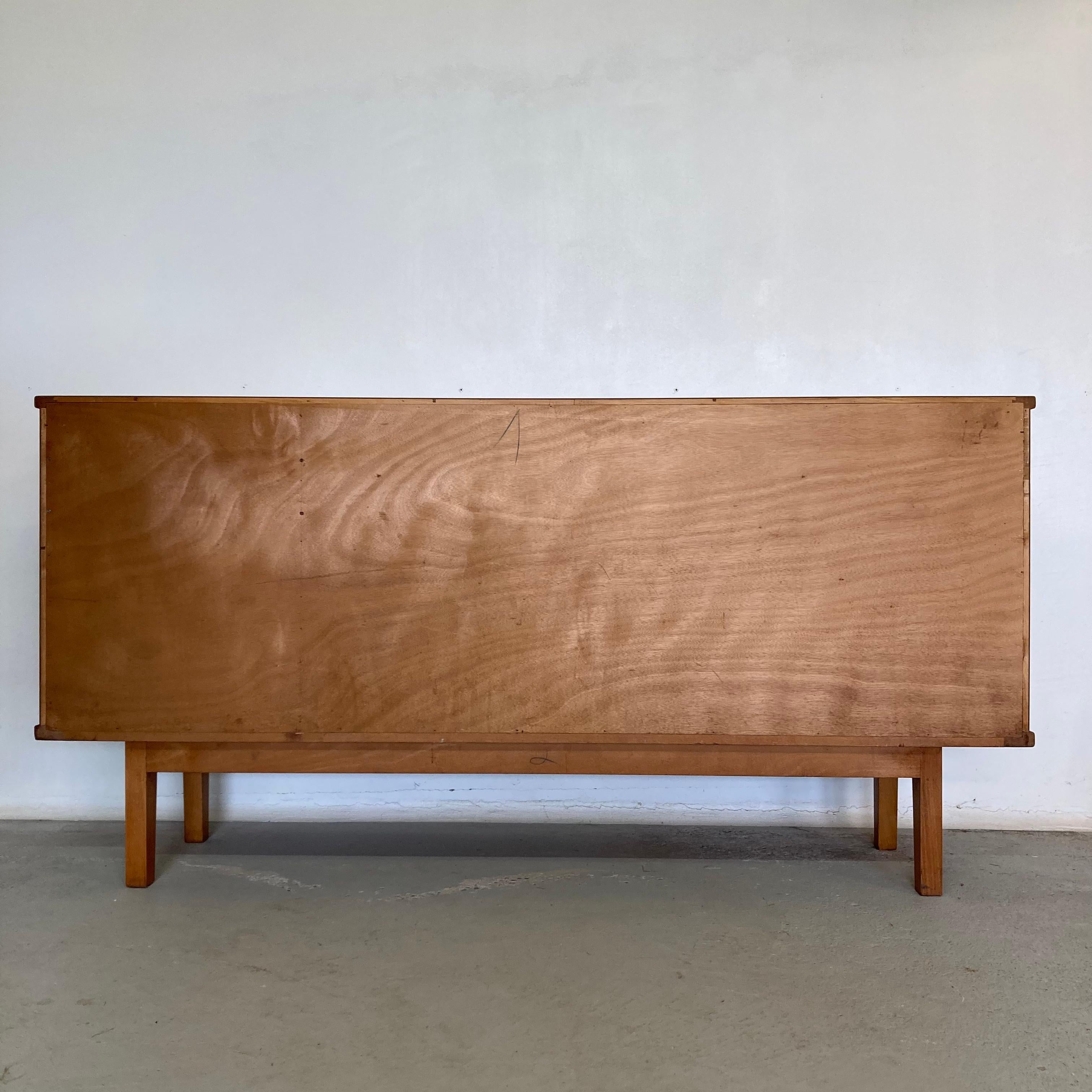 Ash Sideboard with Sliding Doors in the Style of Charlotte Perriand, France 1950 6