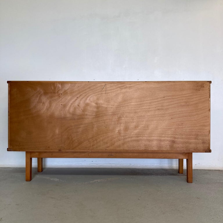 Ash Sideboard with Sliding Doors in the Style of Charlotte Perriand, France 1950 For Sale 6