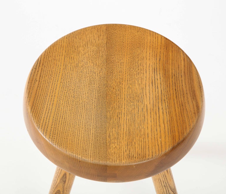 Ash Stool by Charlotte Perriand, France, Mid-20th Century In Good Condition For Sale In New York City, NY