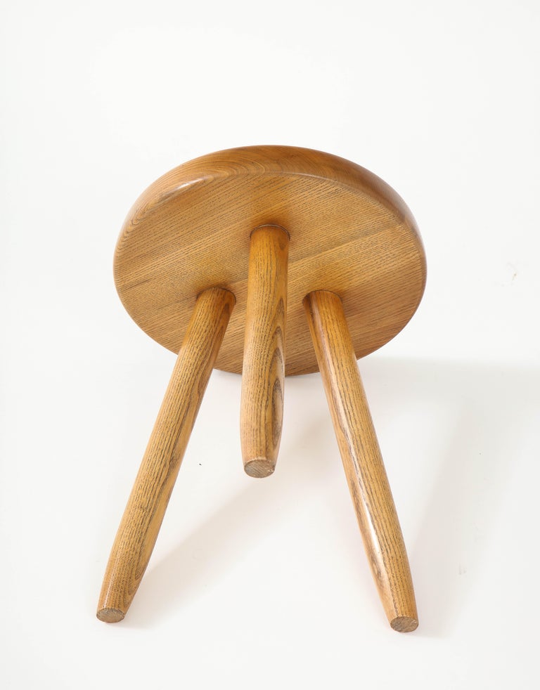 Ash Stool by Charlotte Perriand, France, Mid-20th Century For Sale 4