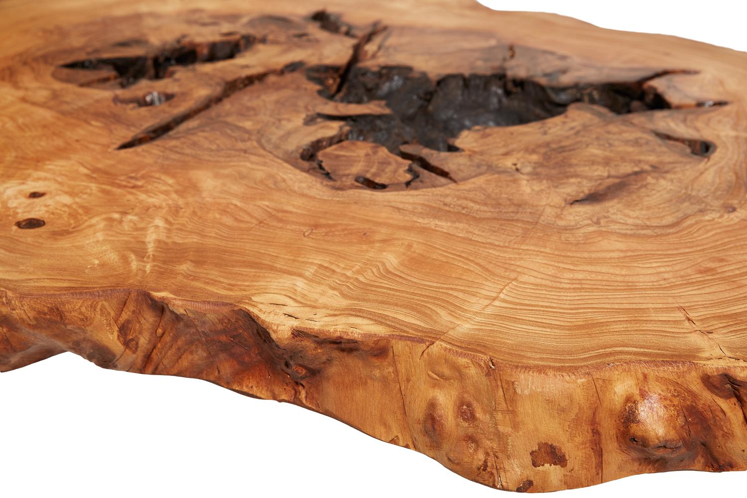 Introduce a raw naturalistic style to your living space with a naturalist live edge coffee table. Using only salvaged wood, it takes a hunter’s eye to recognize them in the wild. It takes a creative visionary to see each fallen tree as a powerful