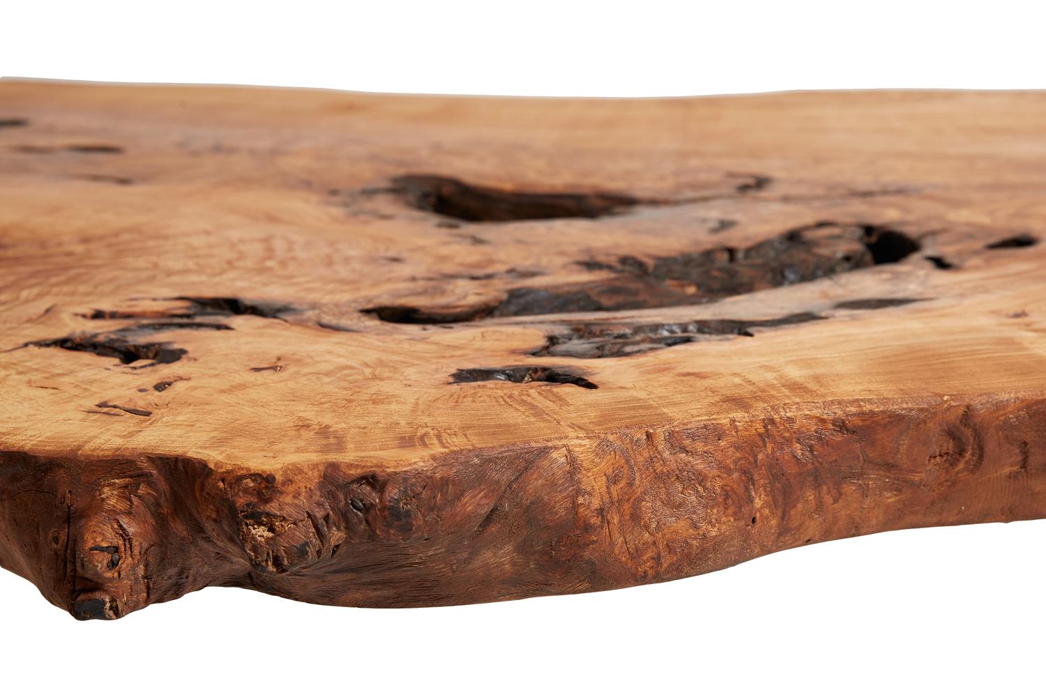 Introduce a raw naturalistic style to your living space with a naturalist live edge coffee table. Using only salvaged wood, it takes a hunter’s eye to recognize them in the wild. It takes a creative visionary to see each fallen tree as a powerful