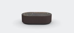 Table basse Ash Umber Black Gold Eternel L par Milla & Milli