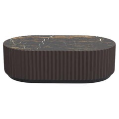 Ash Umber Black Gold Eternel L Coffee Table by Milla & Milli