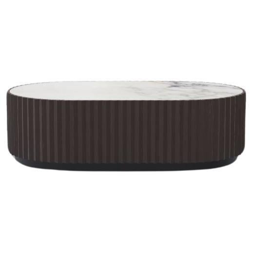 Ash Umber Calacata Vagli Eternel L Coffee Table by Milla & Milli For Sale
