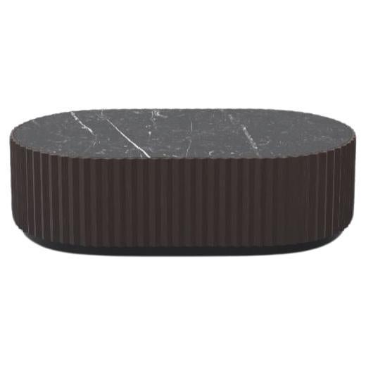 Ash Umber Nero Marquina Eternel L Coffee Table by Milla & Milli For Sale