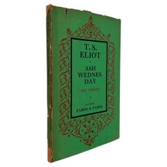 Ash Wednesday: Six Poems by T. S. Eliot - First Edition