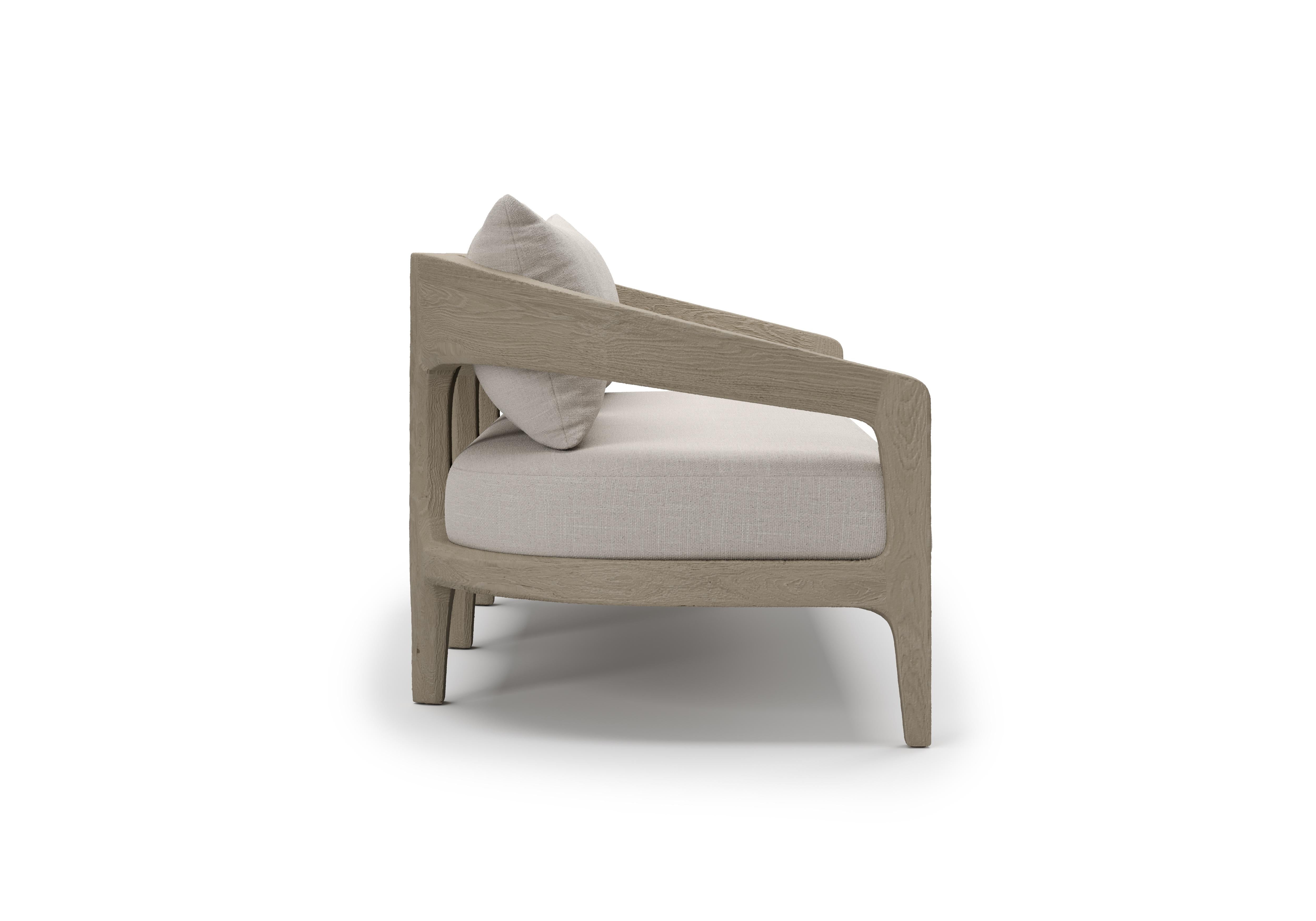 Contemporary Ash Whale Seater Sofa 3 by SNOC For Sale