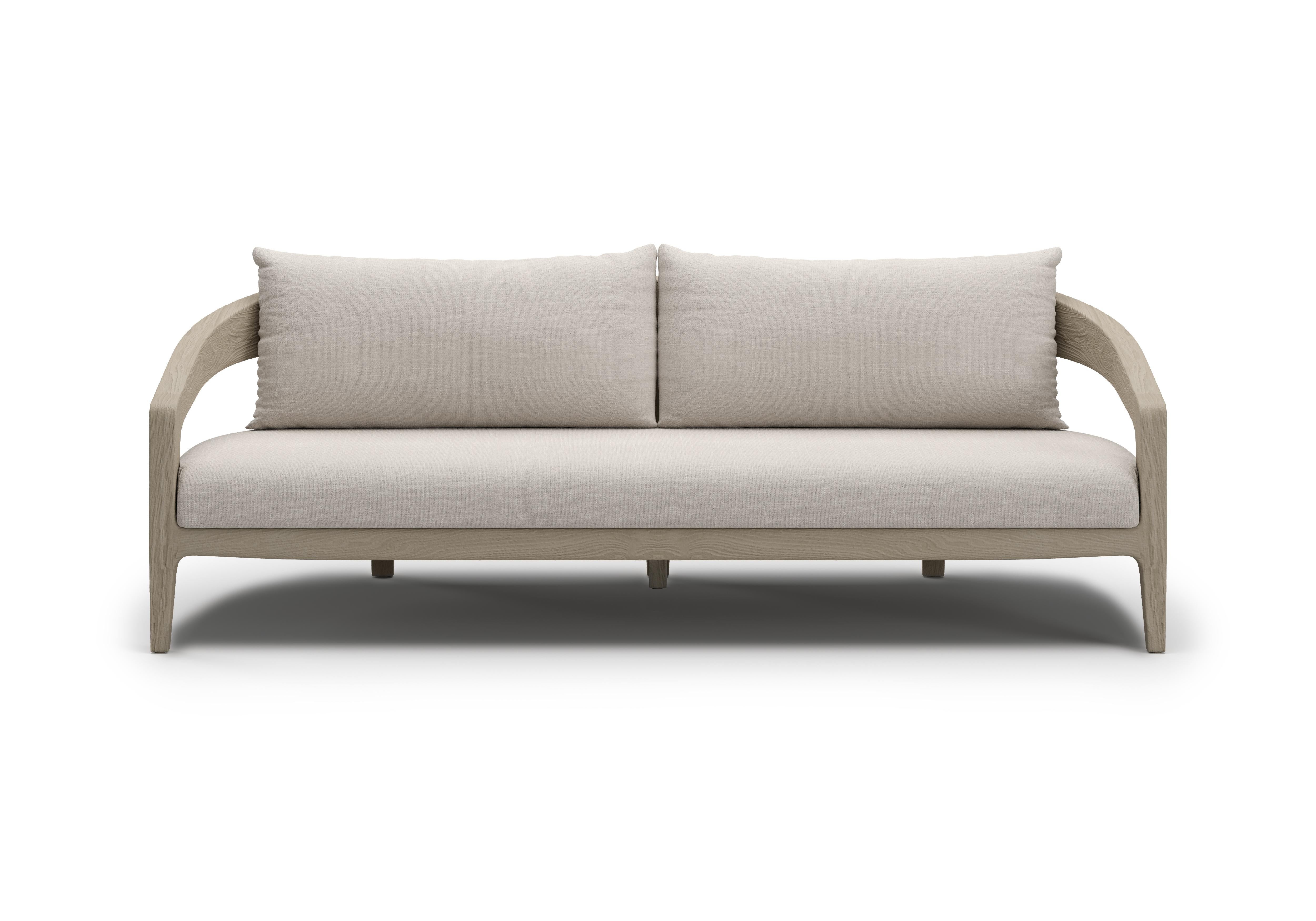 Teak Ash Whale Seater Sofa 3 by SNOC For Sale