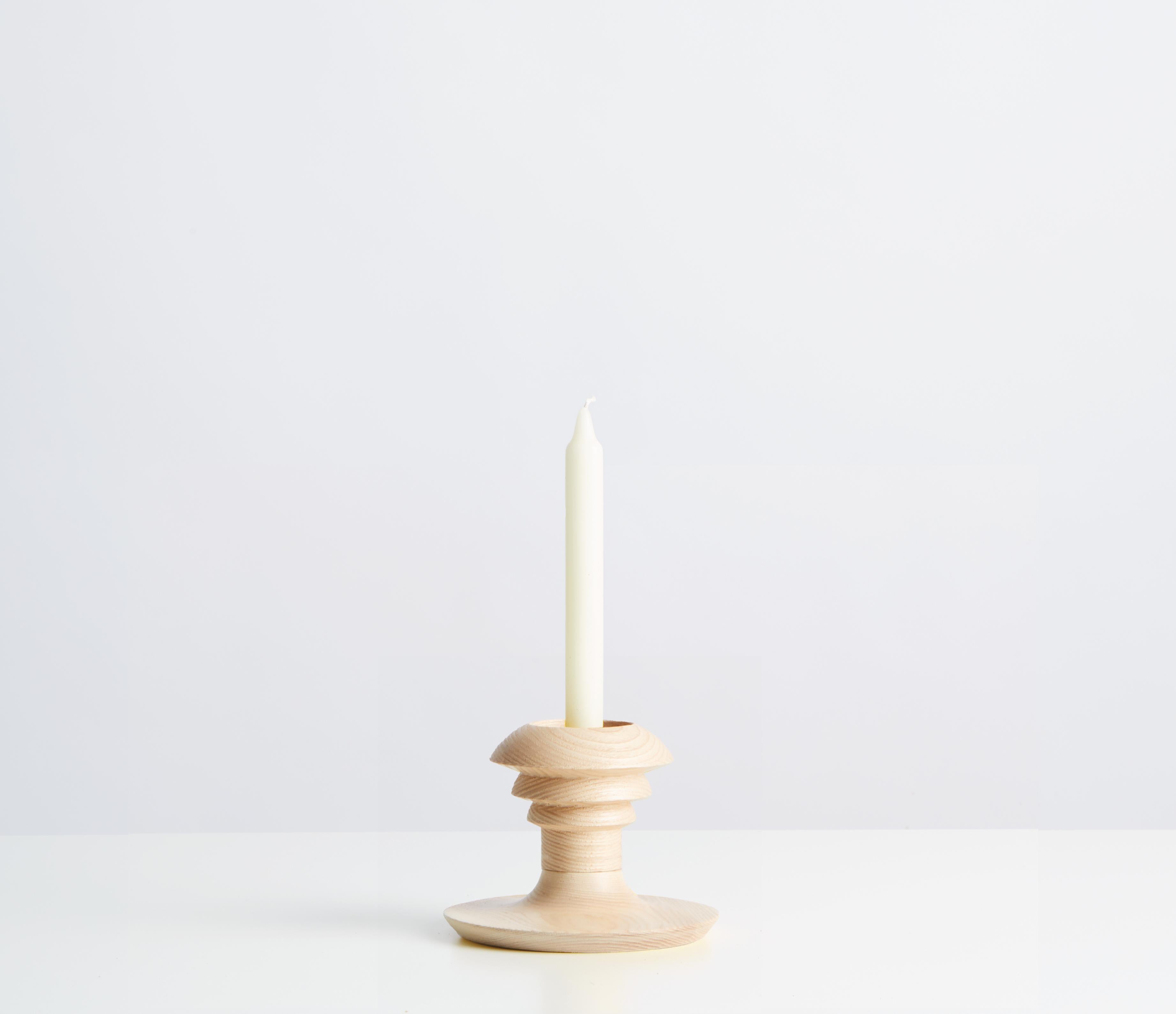 21st Century Ash Wood Candle and Incense Holder by Devo Design For Sale 3
