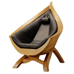 Chaise en frne et bois d'orme des Pays-Bas par Sordile