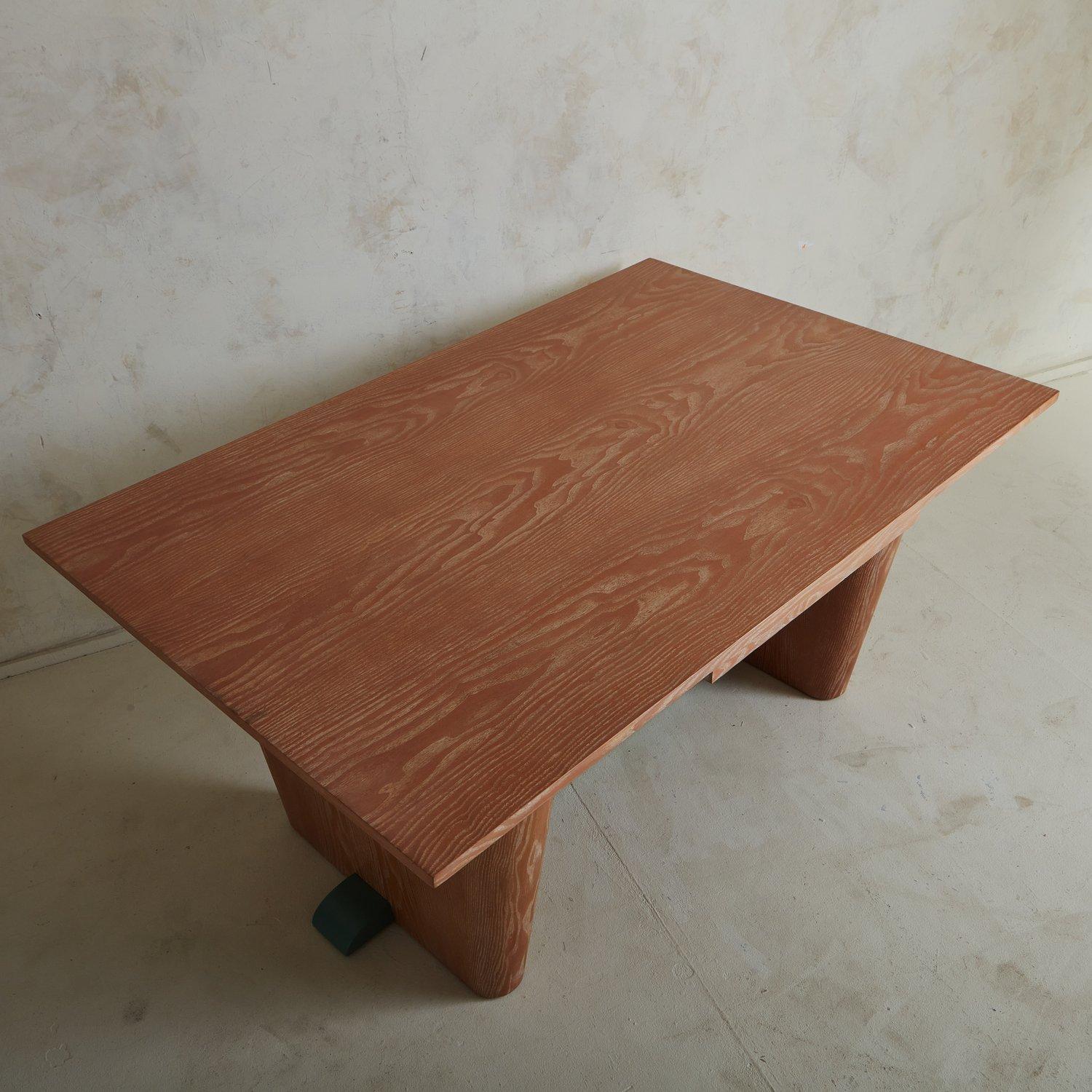 Ash Wood Desk or Table in the Style of Jules Leleu, France 1940s 2