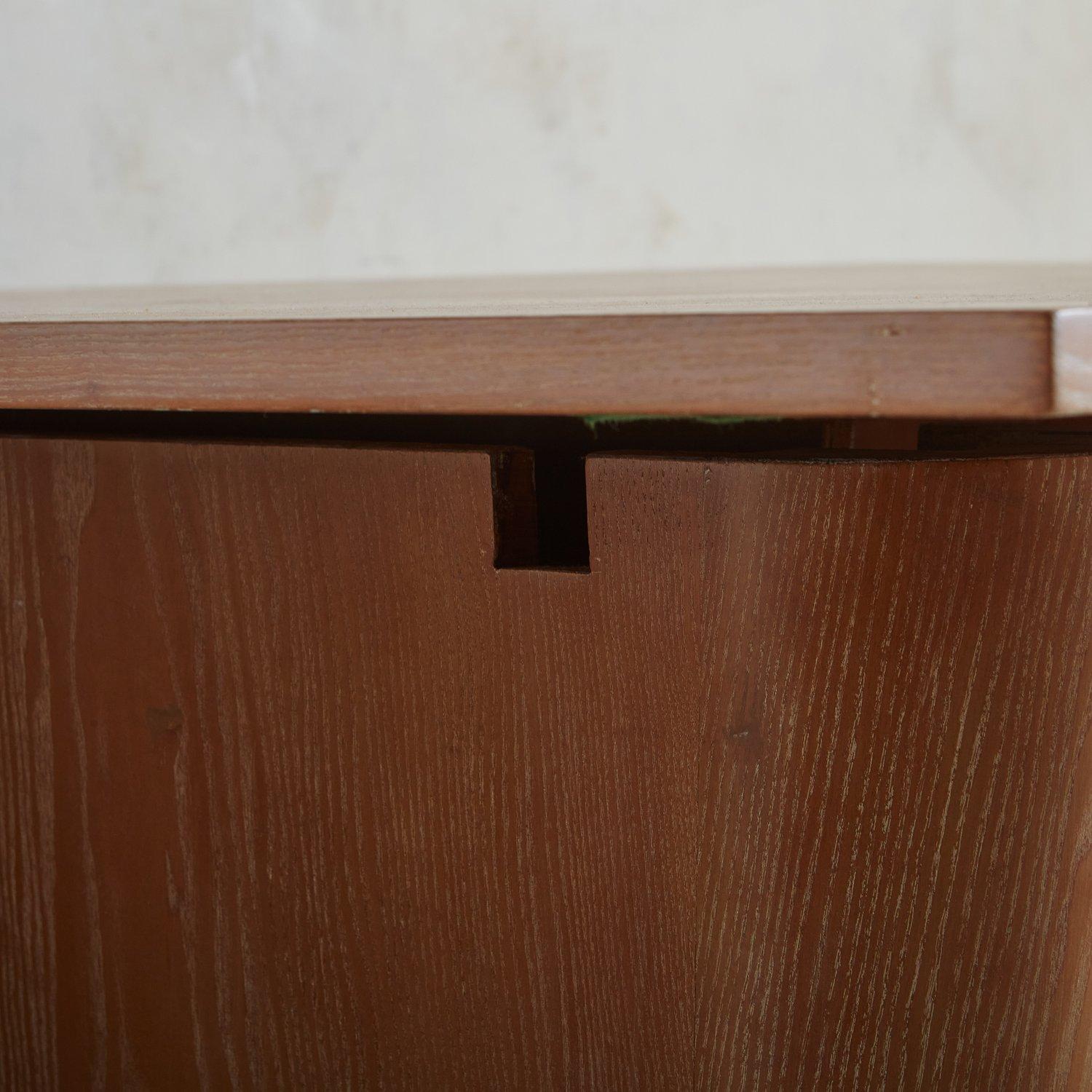 Ash Wood Desk or Table in the Style of Jules Leleu, France 1940s 3