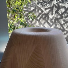 Ash Wood Vase h50 design Franco Albini - edit by Officina della Scala