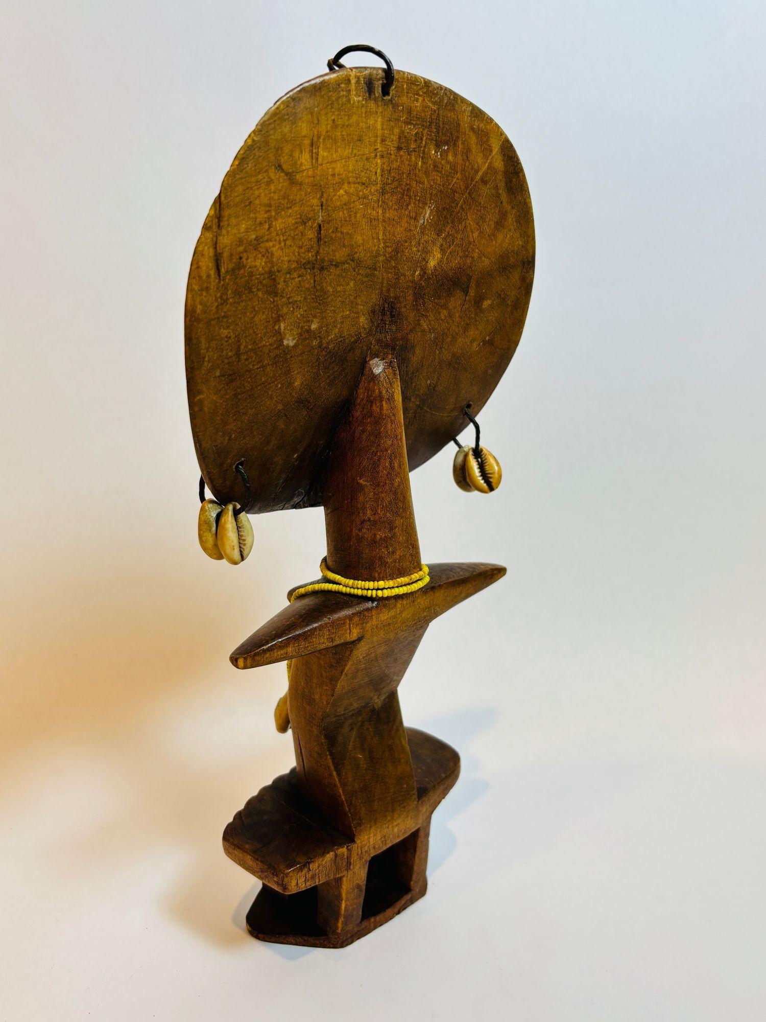 Ashanti Akua'ba Poupée de fertilité Ghana African Tribal Art Ethnographic Sculpture en vente 1