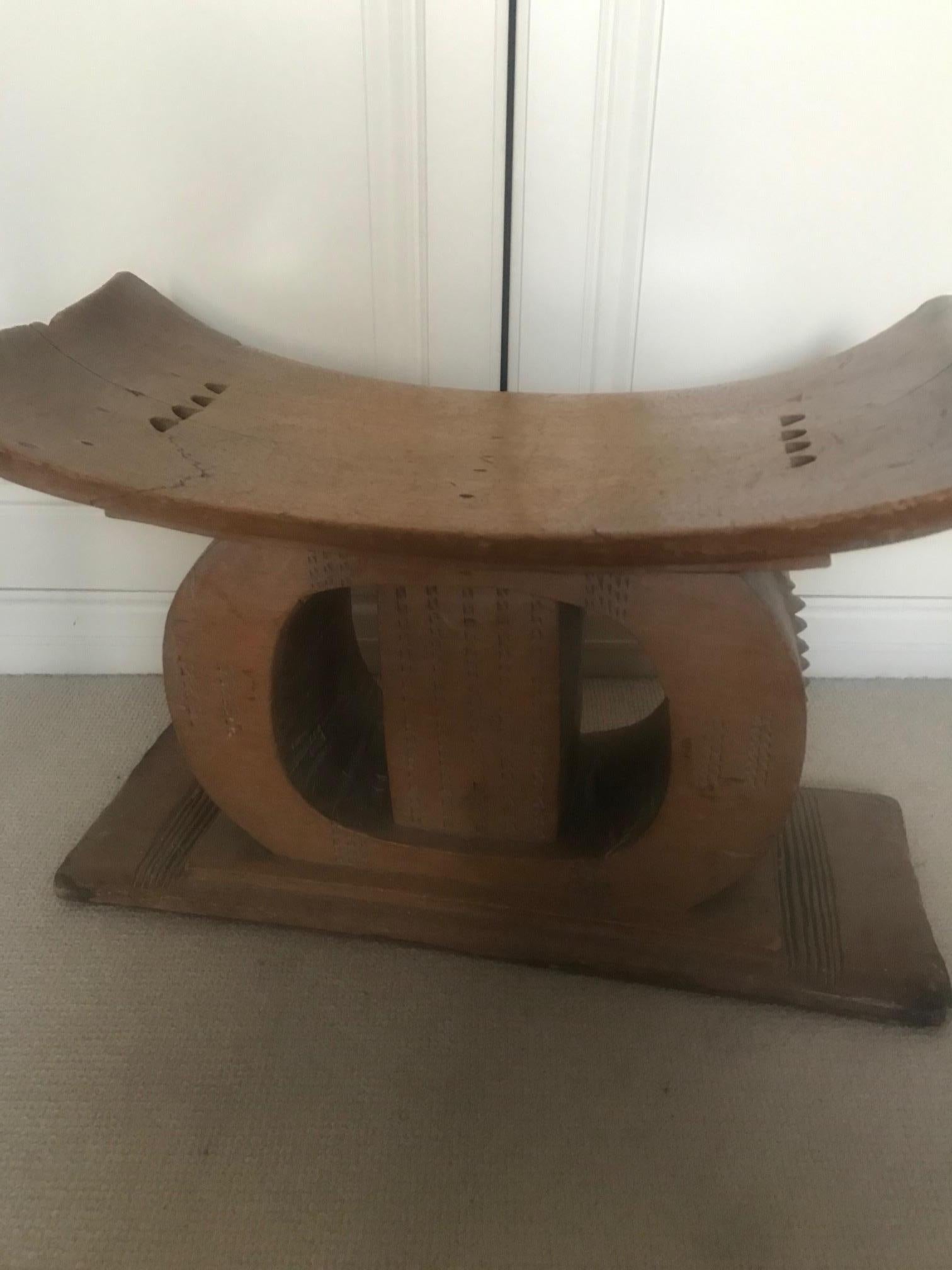 Wood Ashanti Asante Tribal Stool For Sale
