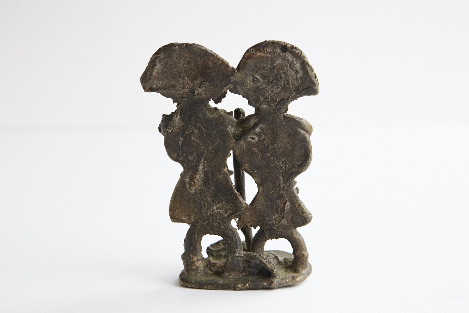 Moulage Figurine en bronze Ashanti, peuple Asante, Ghana, années 1950 en vente