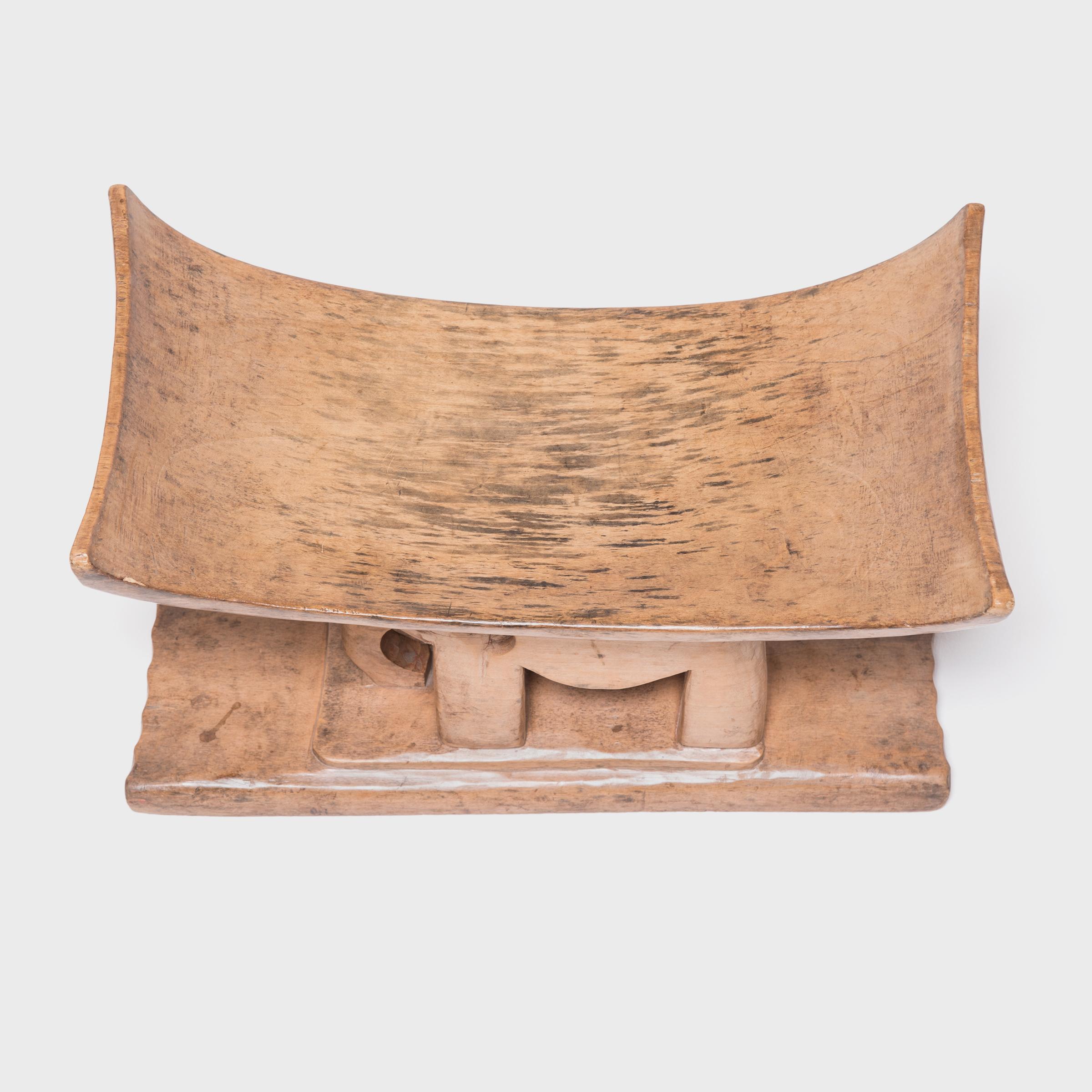 Carved Ashanti Elephant Stool